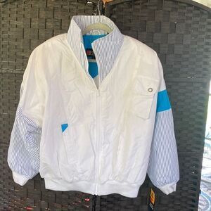 Vintage Andy Johns White Ski Jacket Size Large